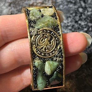 VINTAGE RETRO "NORMAN
DELUXE" JEWELED BEADED SWISS
BRACELET WATCH